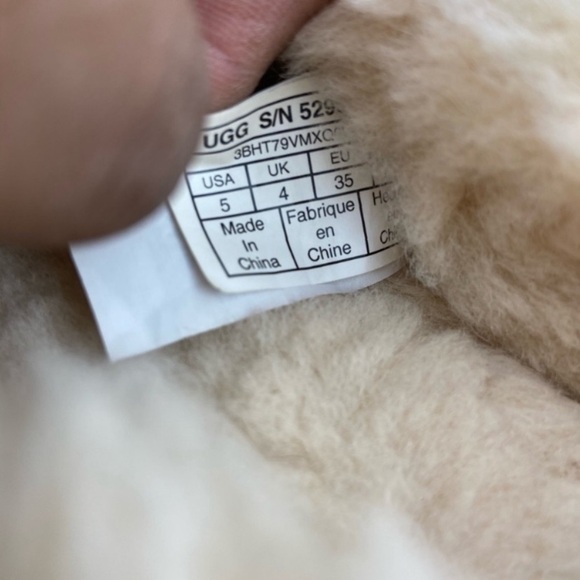 UGG LOAFERS FLATS SLIPON FUR SIZE 5 WOMAN - Picture 7 of 7